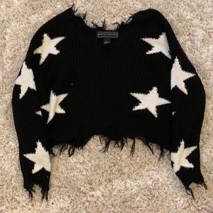Starred Crop Sweater